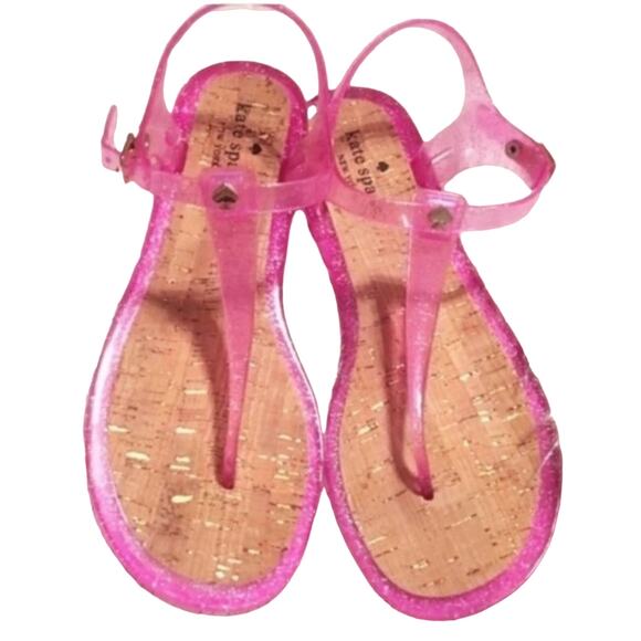 NEW Kate Spade Yari glitter jelly sandals - Picture 1 of 3